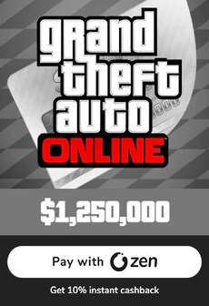 Grand Theft Auto Online: Great White Shark Cash Card Rockstar 1 250 000 PC Rockstar Key GLOBAL