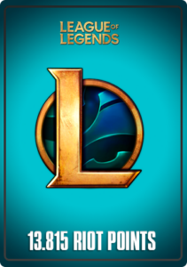 League of Legends LAN - Recarga RP 13500 Riot Points