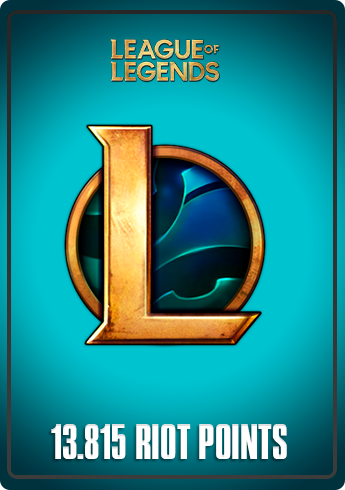 League of Legends LAN - Recarga RP 13500 Riot Points