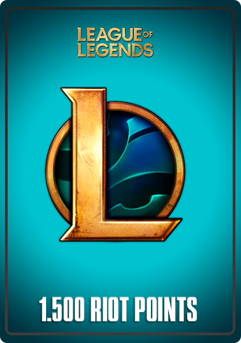 League of Legends LAN - Recarga RP 1380 Riot Points