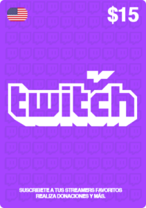 Gift Card Twitch - Código Digital $15
