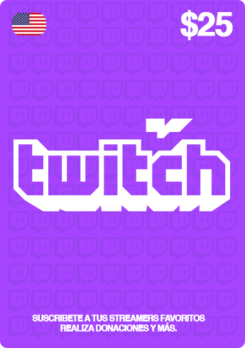 Gift Card Twitch - Código Digital $25