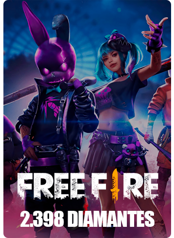 Free Fire Recarga por ID - 2180 Diamantes + 218 Bonus