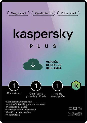 Kaspersky Plus - 1 año / 1 Dispositivo