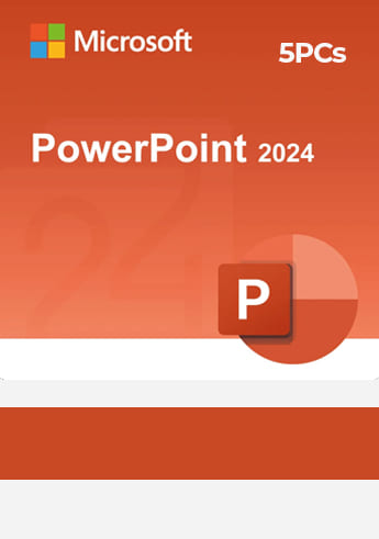 Microsoft - PowerPoint 2024 Retail PC/Mac 5PCs - Cd Key Global