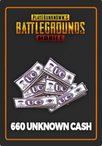 PUBG Mobile - Recarga Unknown Cash 600 UC + 60 Bonus